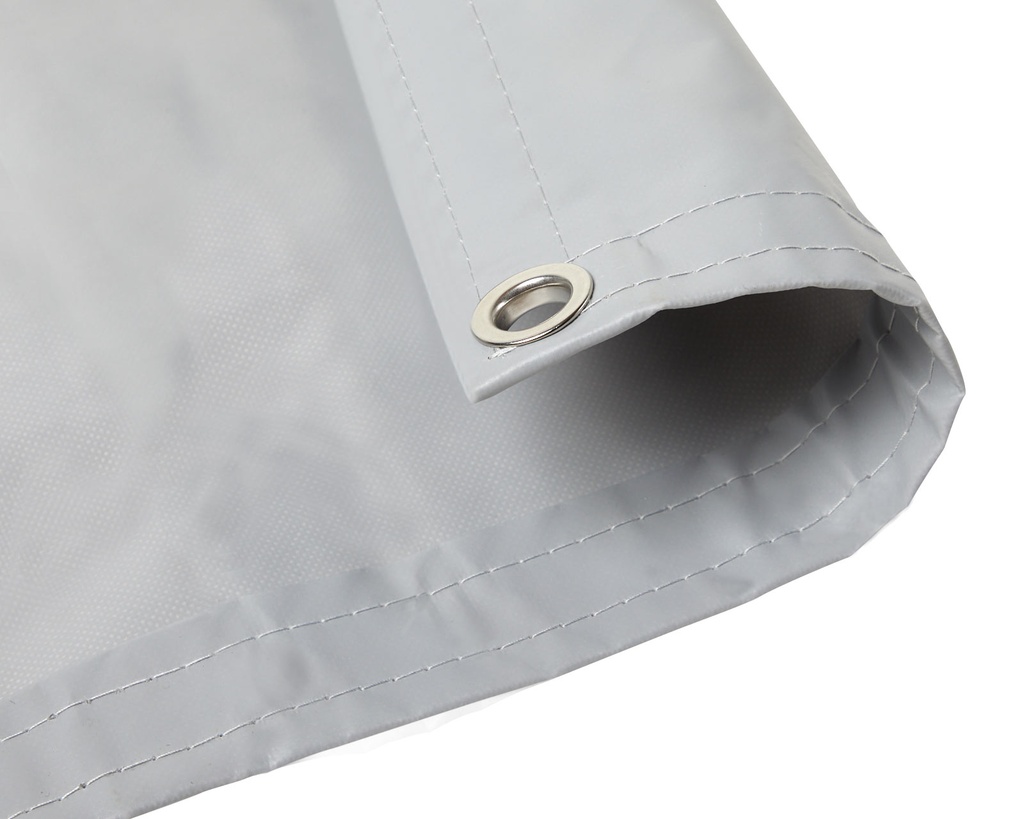 18 oz Gray Vinyl Tarp 10' X 20' Heavy Duty 