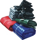 6' X 8' Kelly Green Heavy Duty Vinyl Tarps - 18 oz