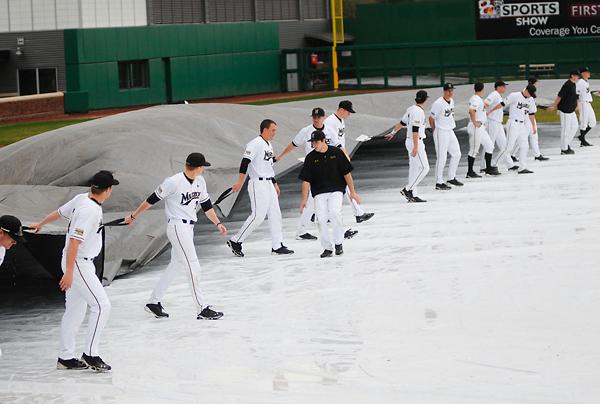 90' x 90' Youth League Baseball Field Tarp Covers  - 6.8 oz