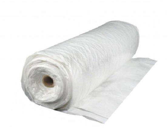 6 Mil Reinforced Fire Retardant Poly Film Sheeting Rolls 40ft x 100ft