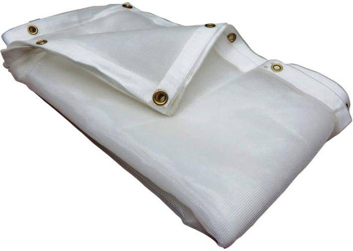 [CSM75WH-0812-SALE]  White Mesh Tarps - 75% Shade 8' X 12'