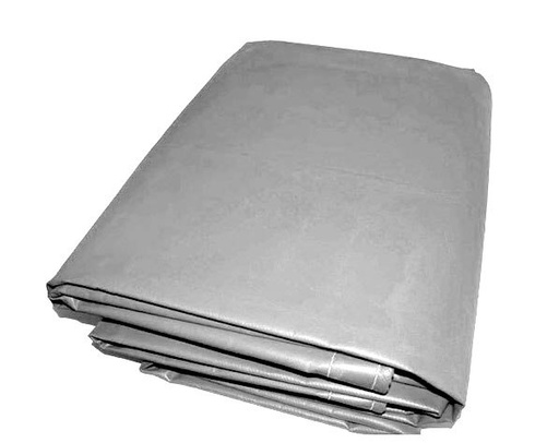 [FSVC18G-1020-SALE] 18 oz Gray Vinyl Tarp 10' X 20' Heavy Duty 